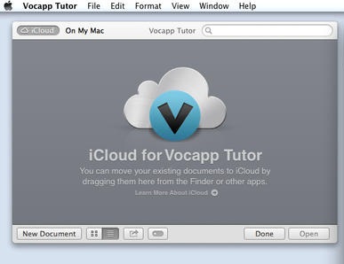 Vocapp Tutor 1.0 : Main window