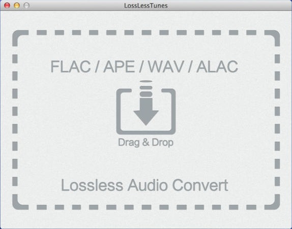 LosslessTunes - Lossless Audio Converter 1.6 : Main window