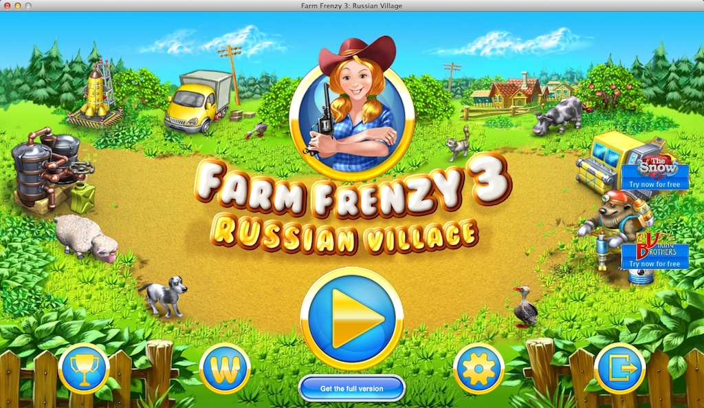 Farm Frenzy 3: Russian Village 1.0 : Main Menu