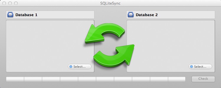 SQLiteSync 1.5 : Main window