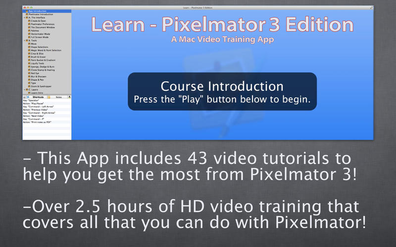 Learn - Pixelmator 3 Edition 3.2 : Main window