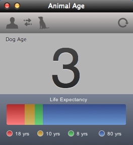 Animal Age 2.0 : Main Window