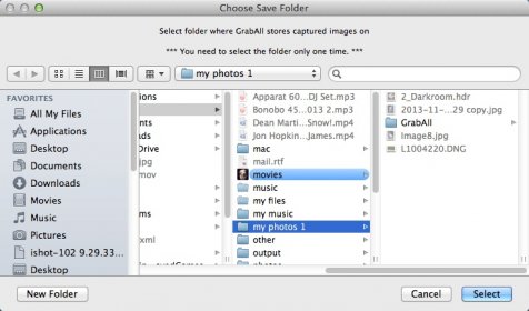 Selecting Output File Destination Folder