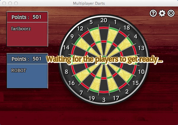 Multiplayer Darts 1.4 : Main window