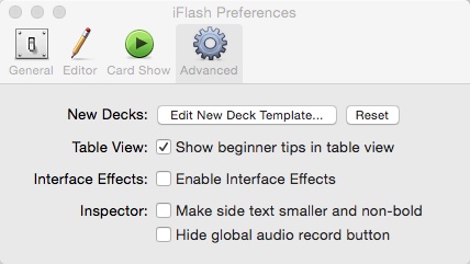 iFlash 2.9 : Preferences Window