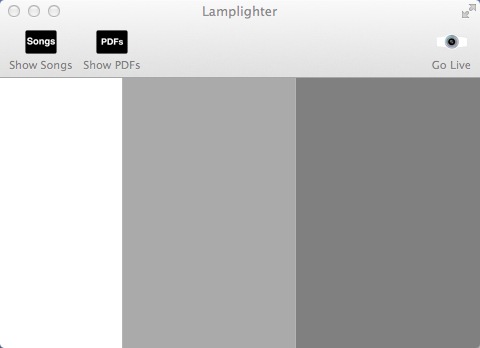 Lamplighter 0.1 : Main window