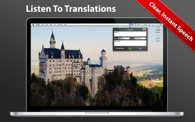 iTranslation 1.3 : Main window