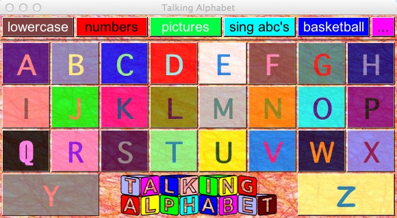 Talking Alphabet 3.6 : Main window