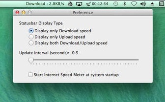 Internet Speed Meter 1.1 : Main Window