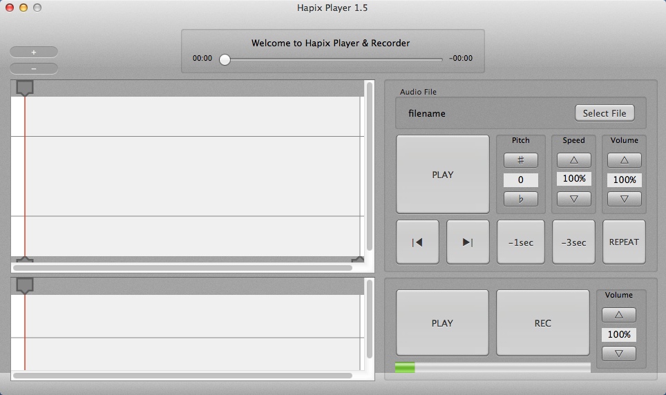 Hapix Player 1.5 : Main Window