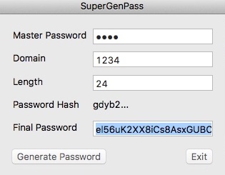 SuperGenPass 2.0 : Generating Long Password