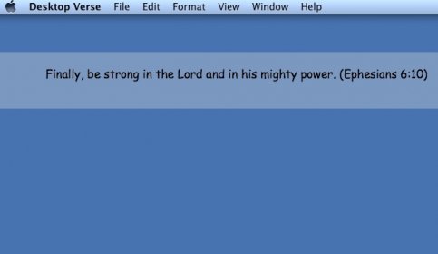 Displaying Bible Verse On Desktop