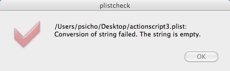 plistcheck 1.0 : Status Window