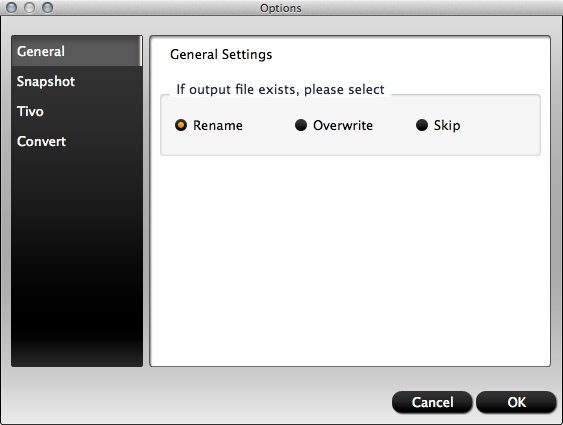 Aunsoft iMedia Converter for Mac 2.3 : Preferences Window