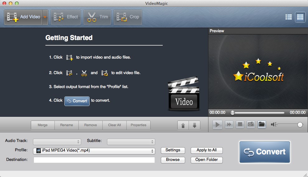 VideoMagic 5.0 : Main Window
