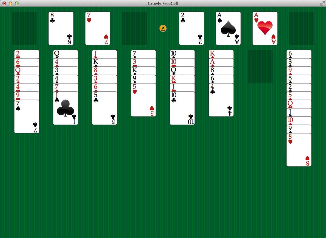 Growly FreeCell 1.1 : Gameplay Window