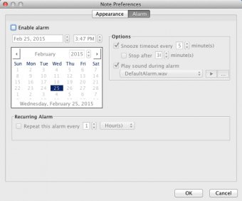 Configuring Note Settings