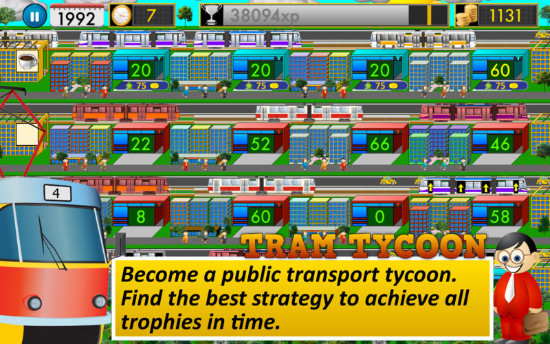 Tram Tycoon Free - Transport Them All! 1.0 : Main window
