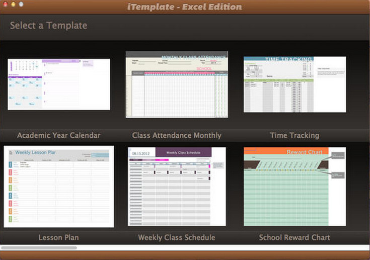 iTemplate - Excel Edition 1.0 : Main Window