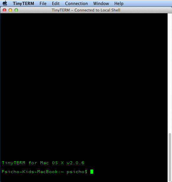 TinyTERM ITX 2.0 : Main Window