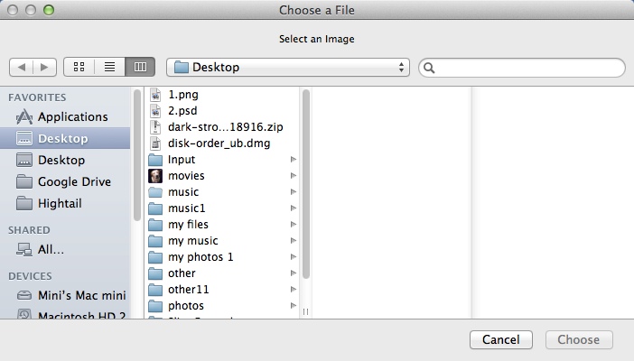 Pixer 1.9 : Selecting Input Images
