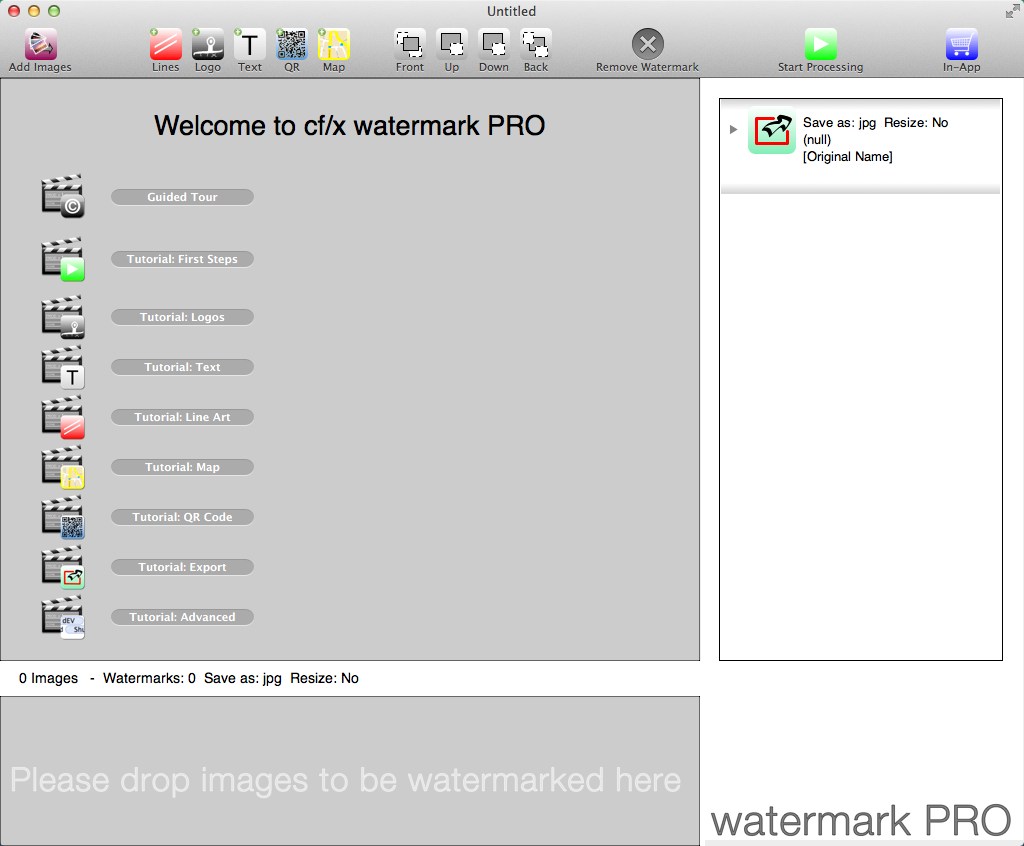 watermark PRO 1.4 : Main Window