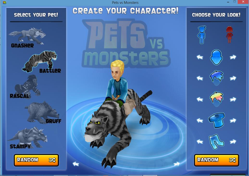 Pets vs Monsters 1.3 : Main window