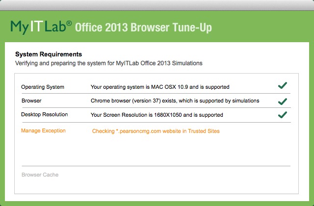 MyITLab for Office 2013 1.1 : Main Window