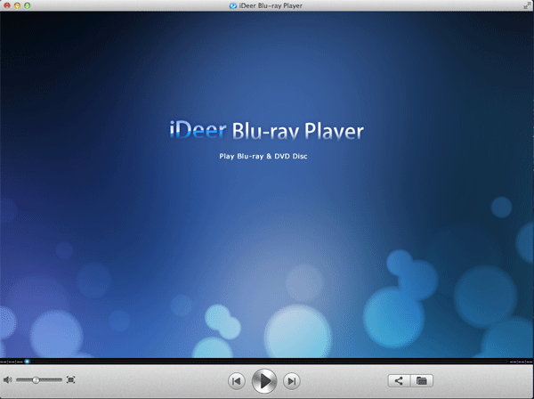 iDeer Blu-ray Player : Main Window