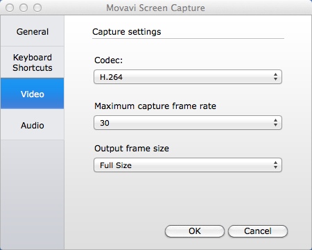Movavi Screen Capture 1.5 : Configuring Capture Settings