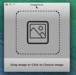 image2icns 1.0 : Main Window