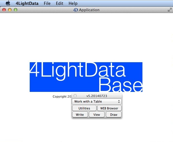 4LightData Base 5.2 : Main Window