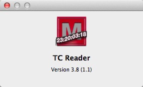 TC Reader 3.8 : About Window