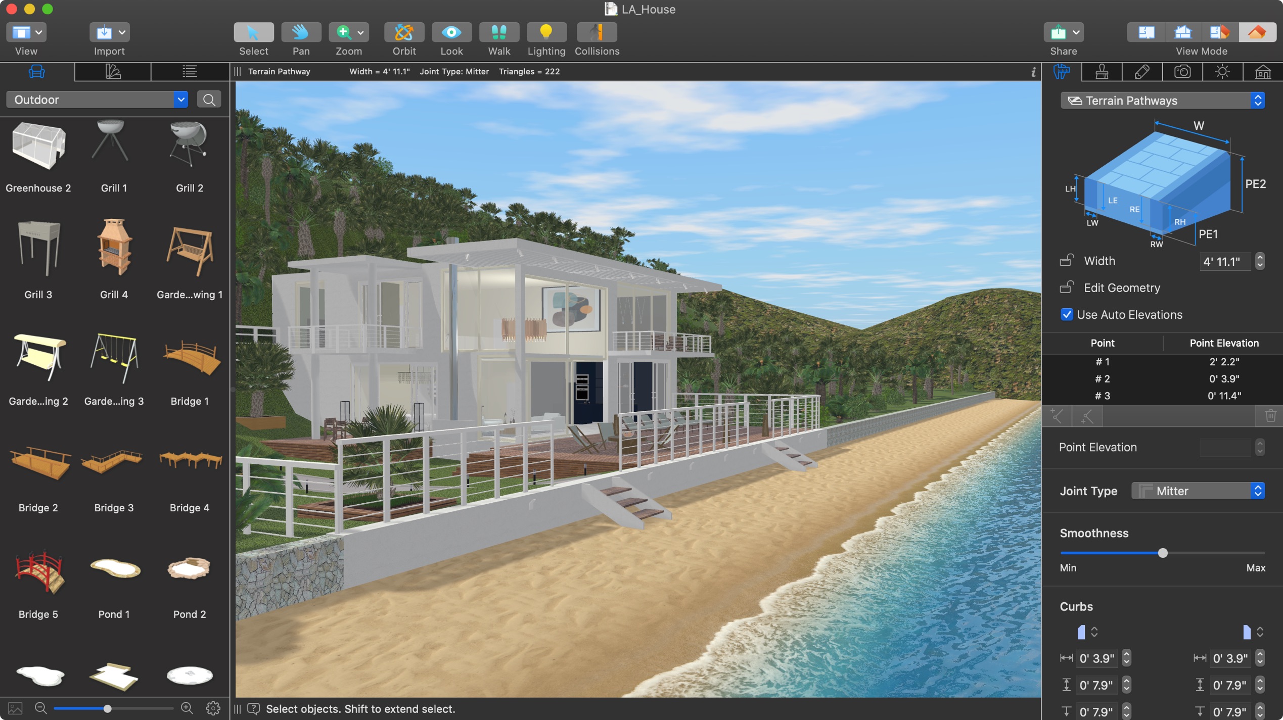 Live Home 3D 4.0 : Seaside house with landscape