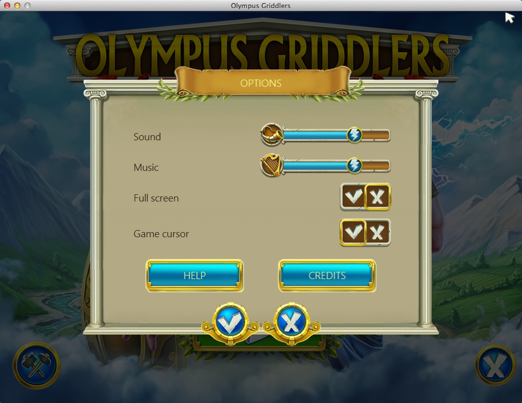 Olympus Griddlers 1.2 : Game Options