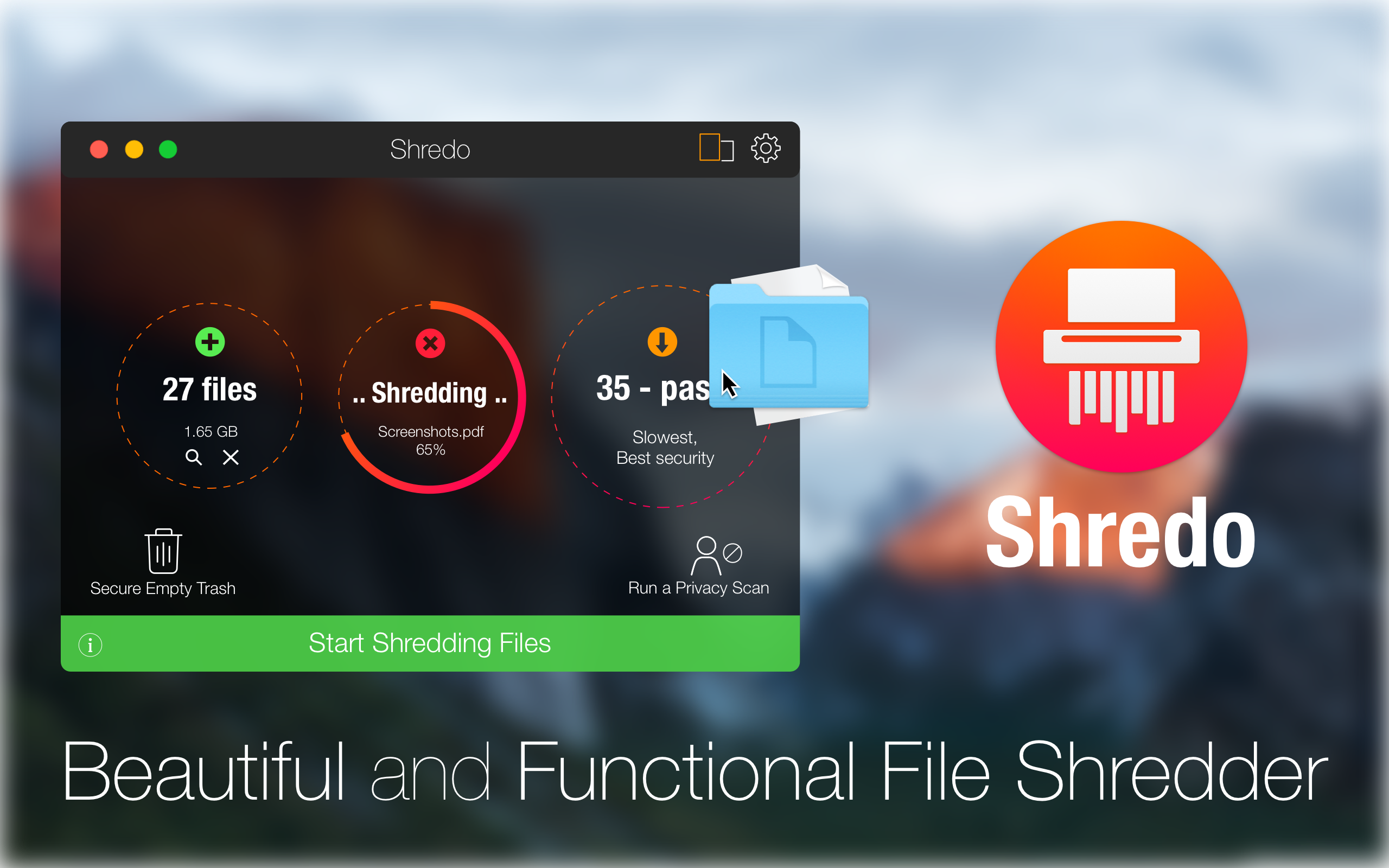 Shredo 1.2 : UI and features