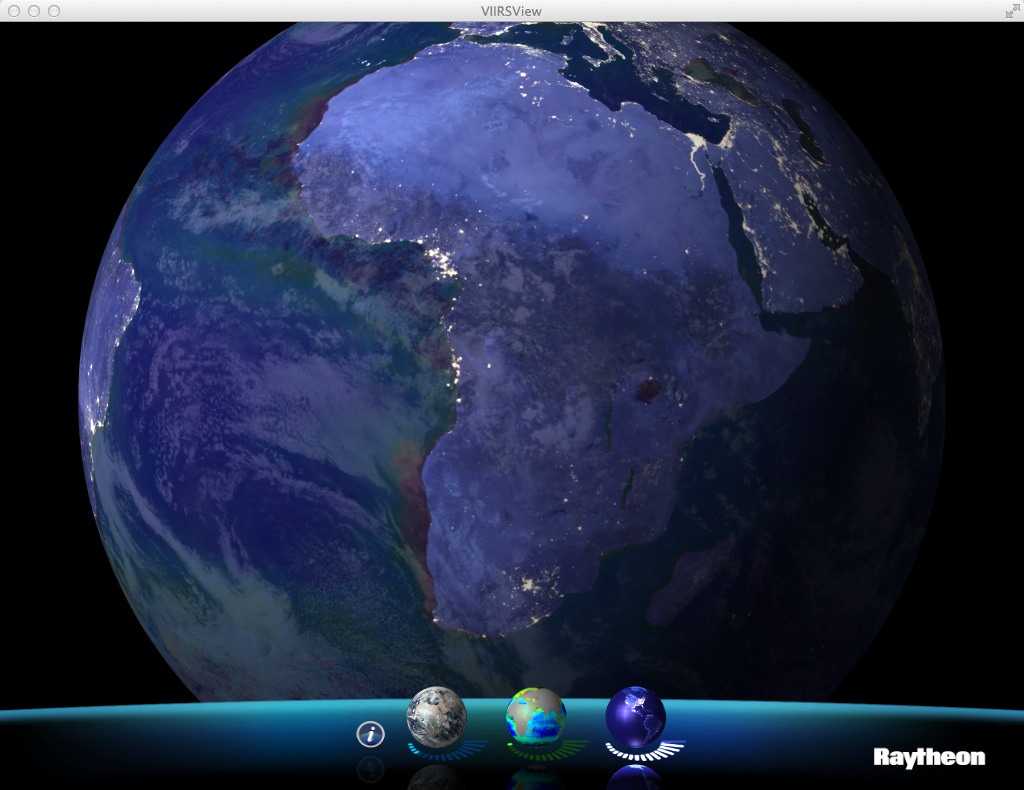 VIIRS View Spinning Marble 1.0 : Main Window