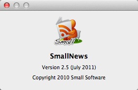 SmallNews 2.5 : About Window