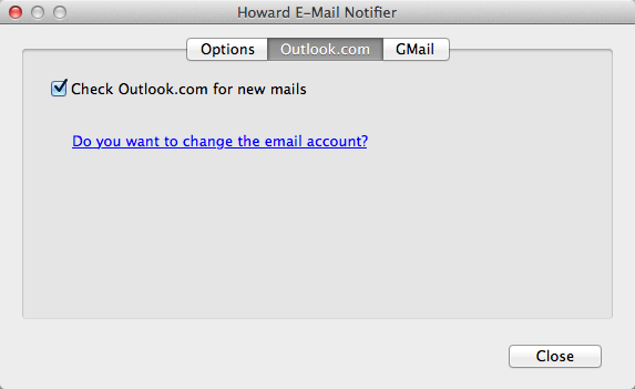 Howard 1.0 : Outlook Options