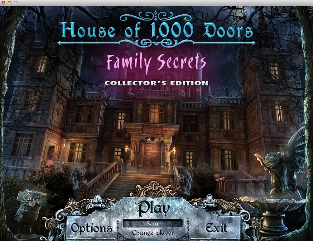 House of 1000 Doors: Family Secrets Collector's Edition 2.0 : Main Menu