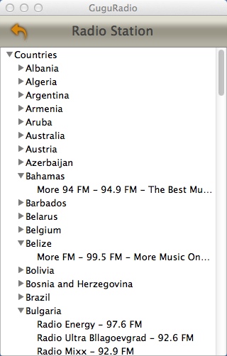 GuguRadio 1.2 : Radio Stations List