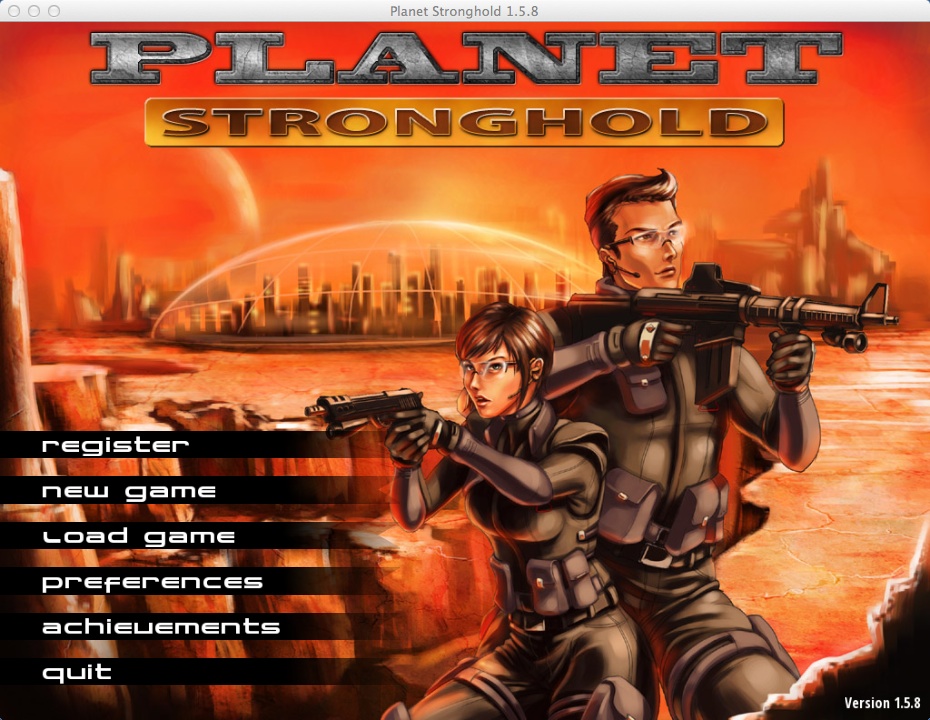 Planet Stronghold 1.5 : Main Menu Window