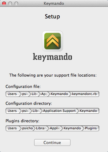 Keymando 1.5 : Main Window