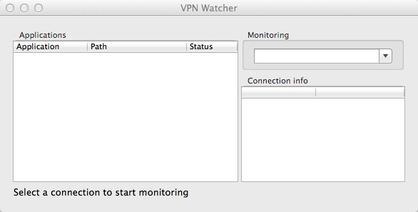 VPN Watcher 1.4 : Main window