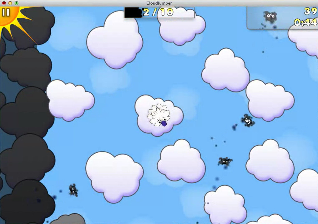 CloudJumper 1.0 : Gameplay Window