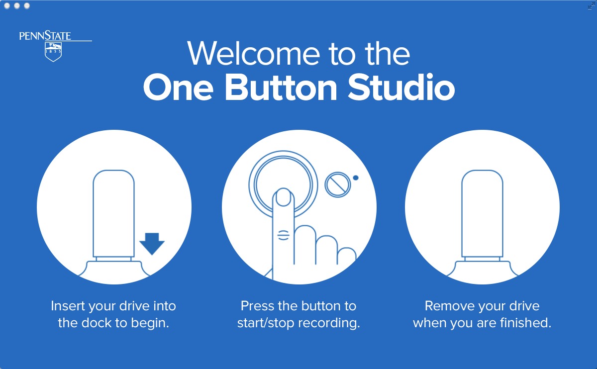 One Button Studio 1.0 : Main window