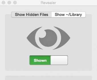 Enabled Reveal Hidden Files Window