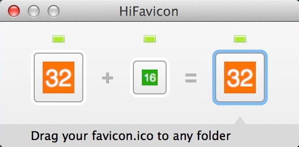 HiFavicon 1.1 : Main Window