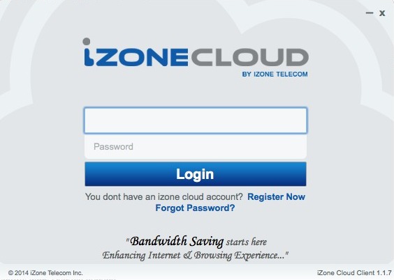 iZone Cloud 1.1 : Main window