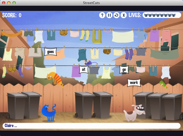 Street Cats 1.0 : Gameplay Window